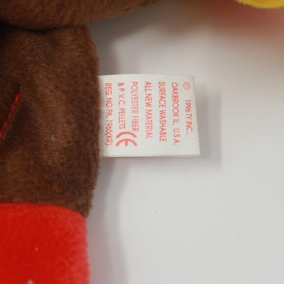 TY Vintage Turkey "Gobbles" Beanie Baby - Picture 8 of 10